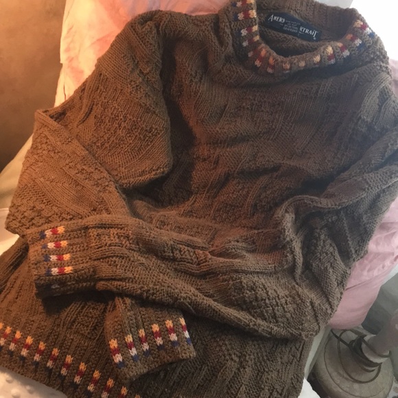 Oversized vintage boyfriend sweater fireplace - Picture 7 of 8